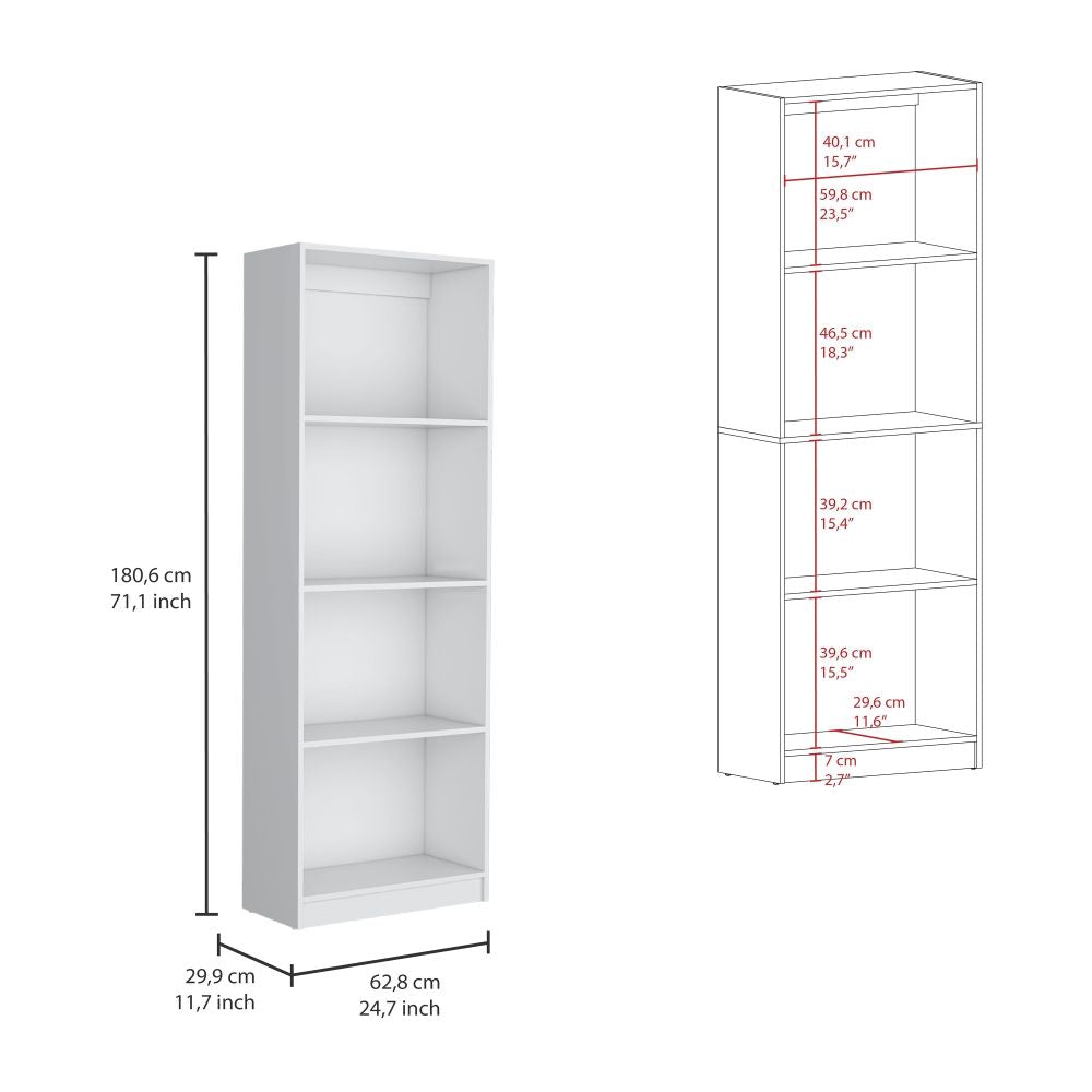 Clawson Four-Bookcase Living Room Ensemble