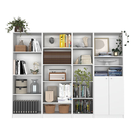 Clawson Four-Bookcase Living Room Ensemble