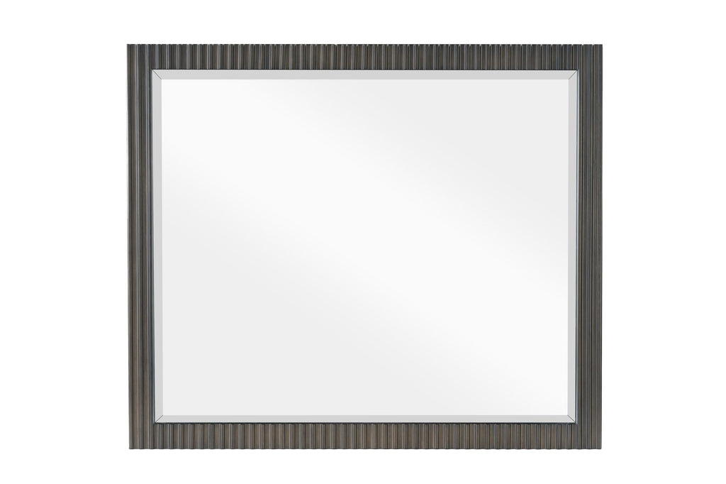 Clayten Espresso Finish Beveled Mirror