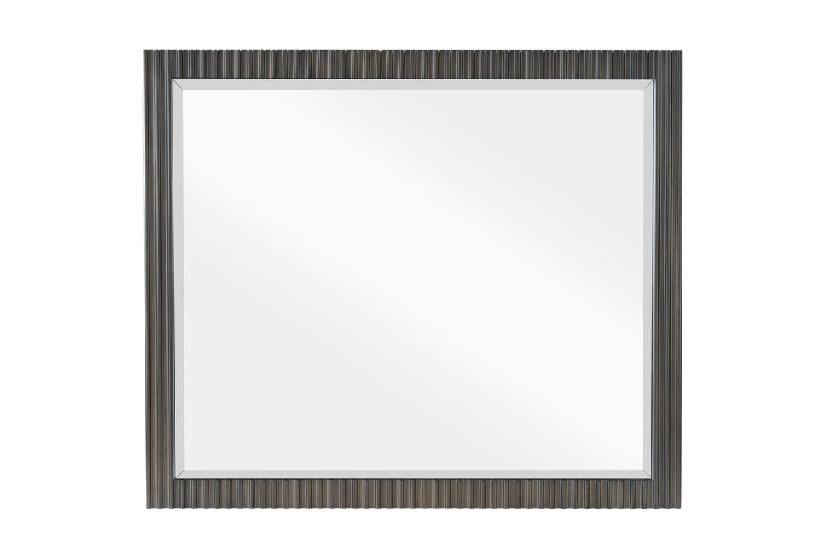 Clayten Espresso Finish Beveled Mirror