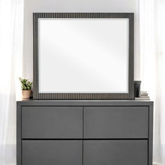 Clayten Espresso Finish Beveled Mirror