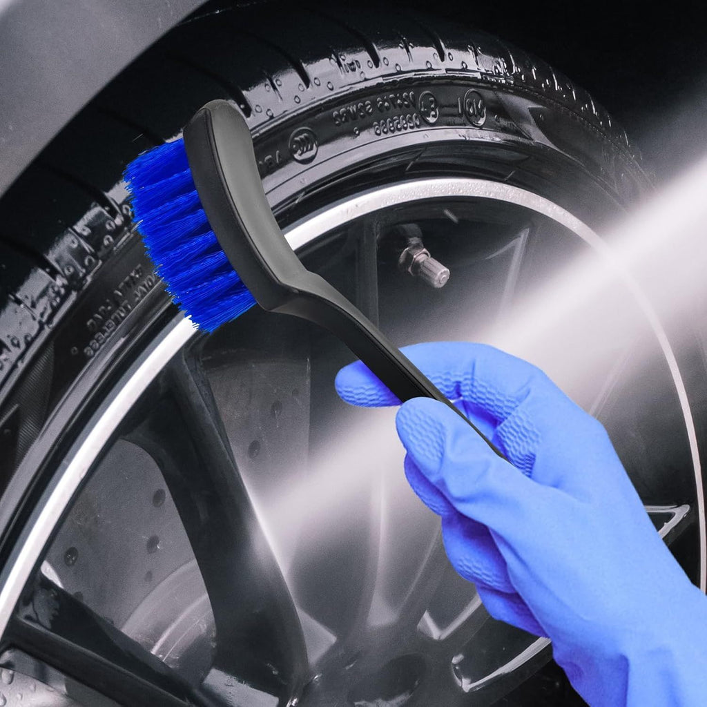 Multi-Purpose Carpet Scrub Brush for Floor Mats, Car Interior, and Tires