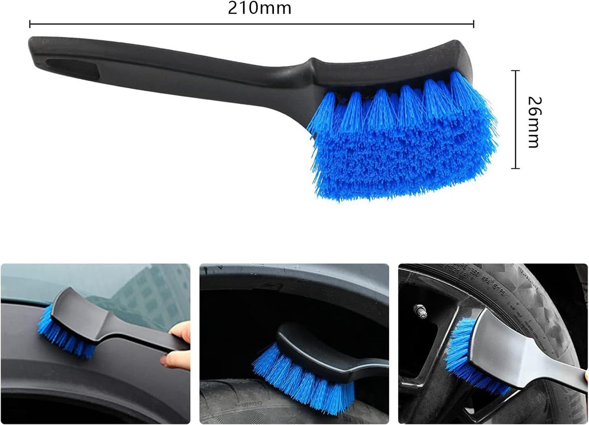 Multi-Purpose Carpet Scrub Brush for Floor Mats, Car Interior, and Tires