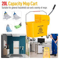 Rolling Mop Bucket with Wringer – Compact Cleaning Solution