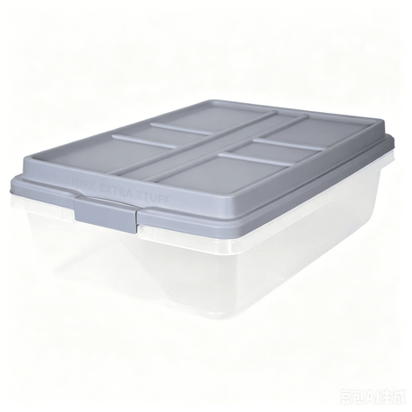 Clear Stackable Under-Bed Storage Bin
