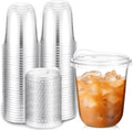 Clear Disposable Cups with Strawless Sip Lids