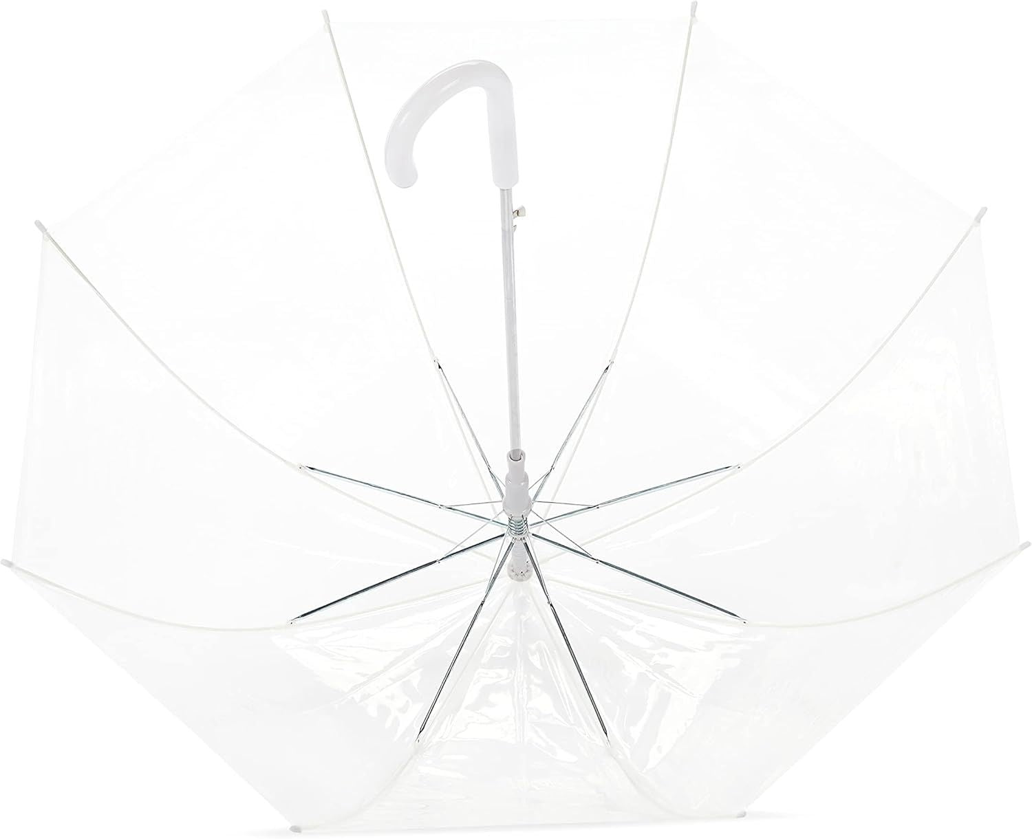 Clear Auto-Open Bubble Umbrella for Rain and Weddings