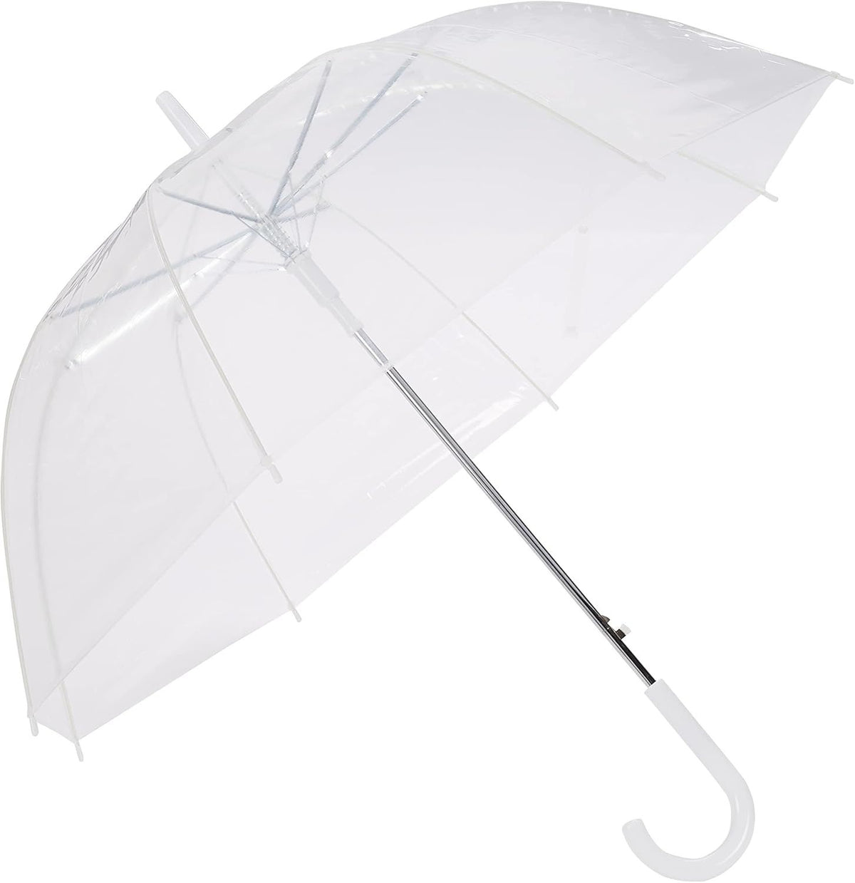 Clear Auto-Open Bubble Umbrella for Rain and Weddings