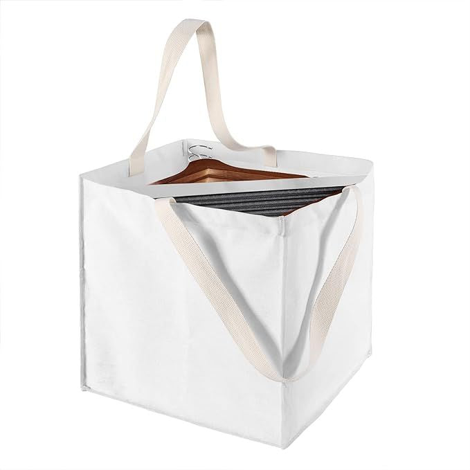 Clothes Hanger Organizer Bag with Handles for Closet and Laundry Storage