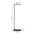 Gold Freestanding Clothes Rack with Shelf and Hooks