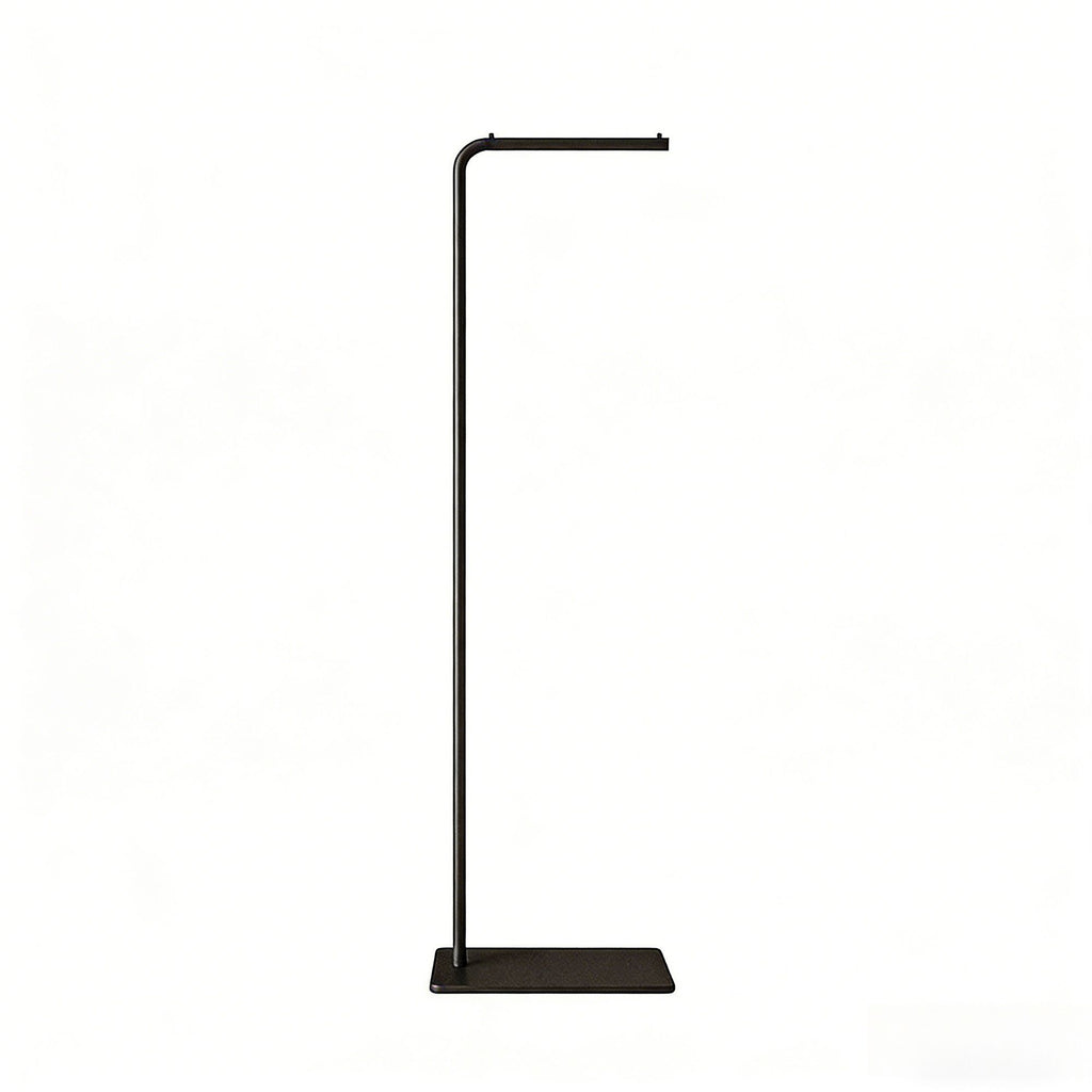 Gold Freestanding Clothes Rack with Shelf and Hooks