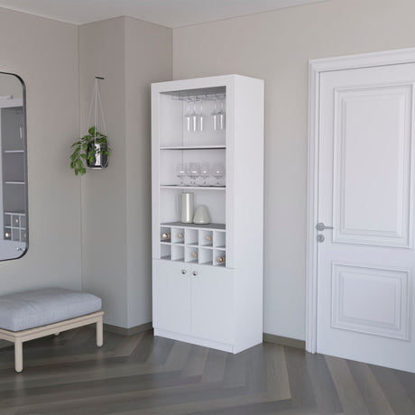 Clover Bar Cabinet with Wine Storage