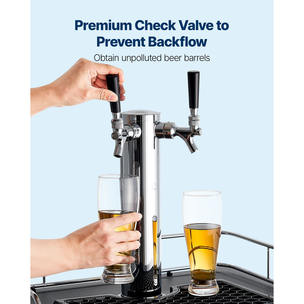 Dual-Gauge CO2 Regulator for Draft Beer and Homebrewing