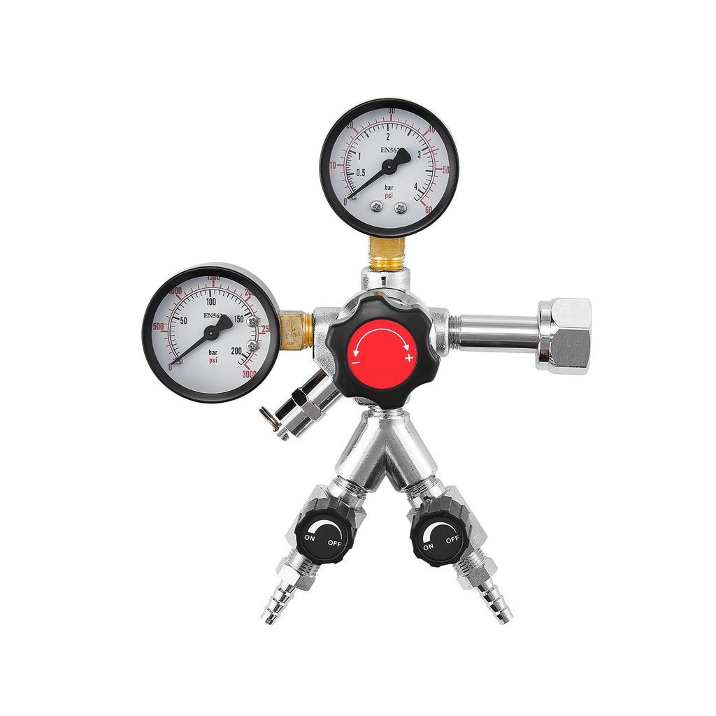 Dual-Gauge CO2 Regulator for Draft Beer and Homebrewing