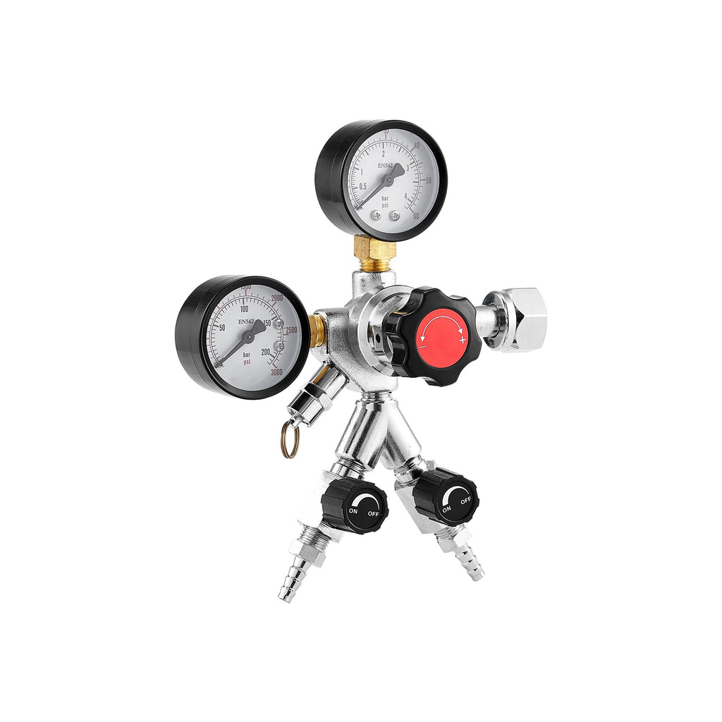 Dual-Gauge CO2 Regulator for Draft Beer and Homebrewing