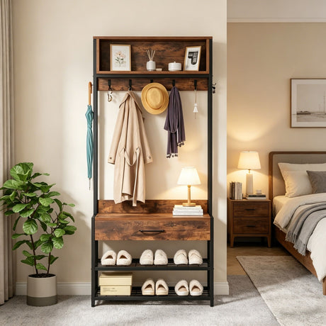 Coat Racks with Easy to Clean and Adjustable for Bedroom