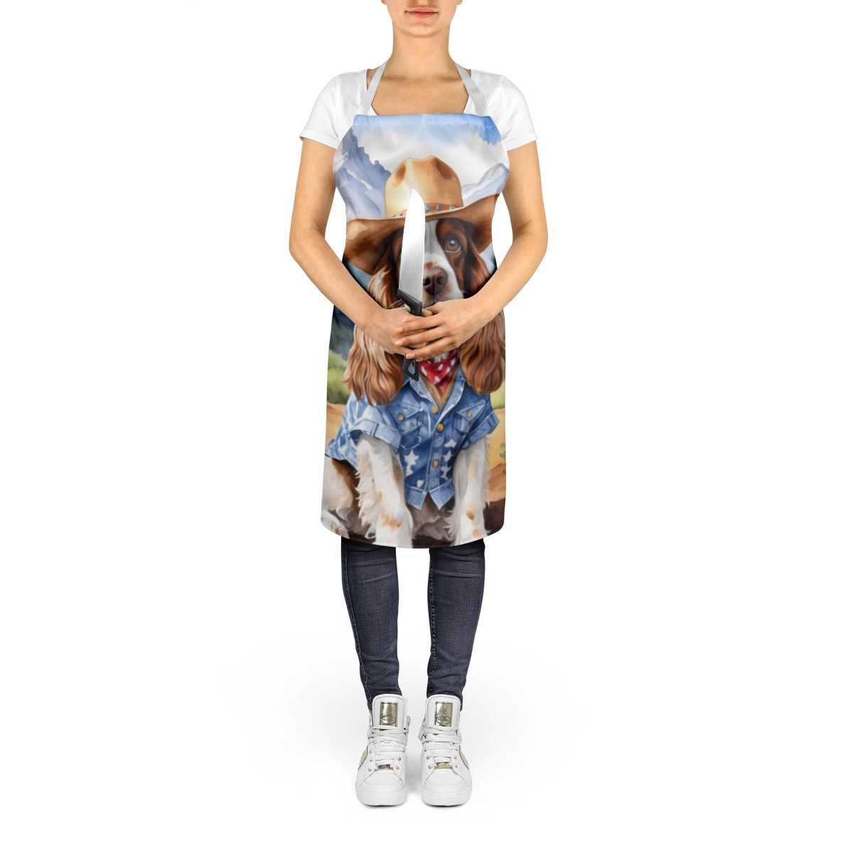 Cocker Spaniel Cowboy Welcome Bib Apron