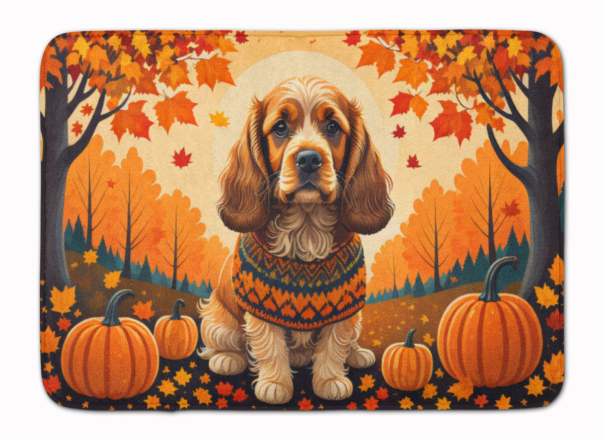 Cocker Spaniel Fall Kitchen and Bath Mat