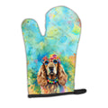 Cocker Spaniel Hippie Dawg Right-Hand Oven Mitt