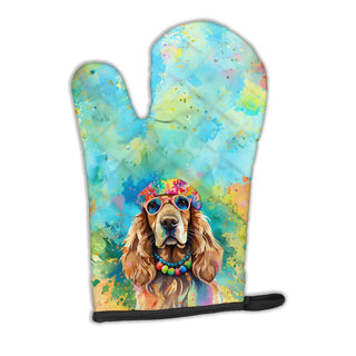 Cocker Spaniel Hippie Dawg Right-Hand Oven Mitt