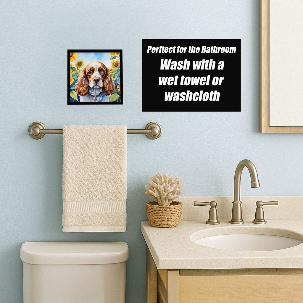 Cocker Spaniel in Sunflowers Framed Art