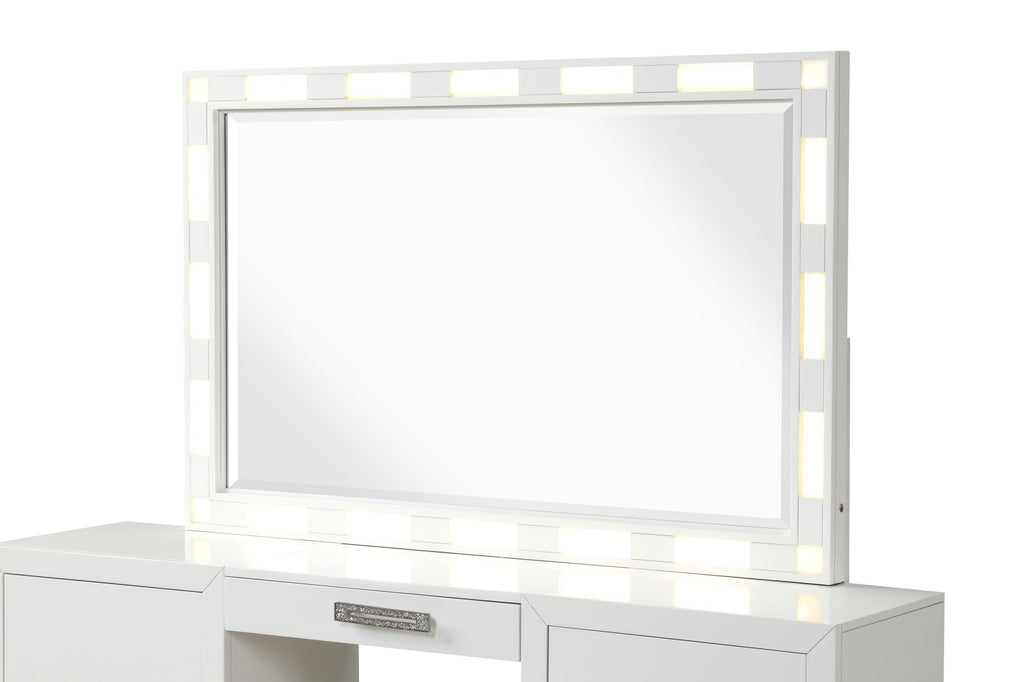 Coco Eight-Drawer Dresser with Mirrored Jewelry Storage