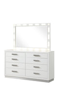 Coco Eight-Drawer Dresser with Mirrored Jewelry Storage