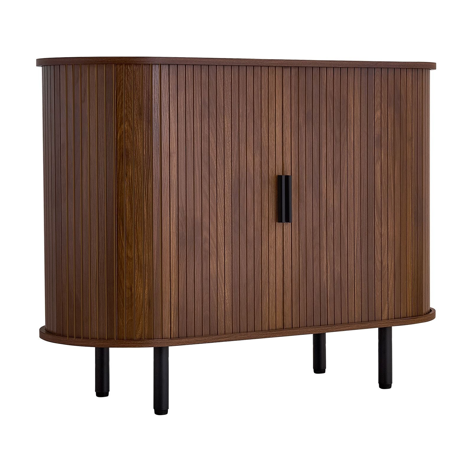 Coffee Bar Cabinet with Sliding Doors – Mid-Century Buffet Station