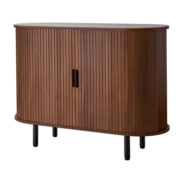 Coffee Bar Cabinet with Sliding Doors – Mid-Century Buffet Station