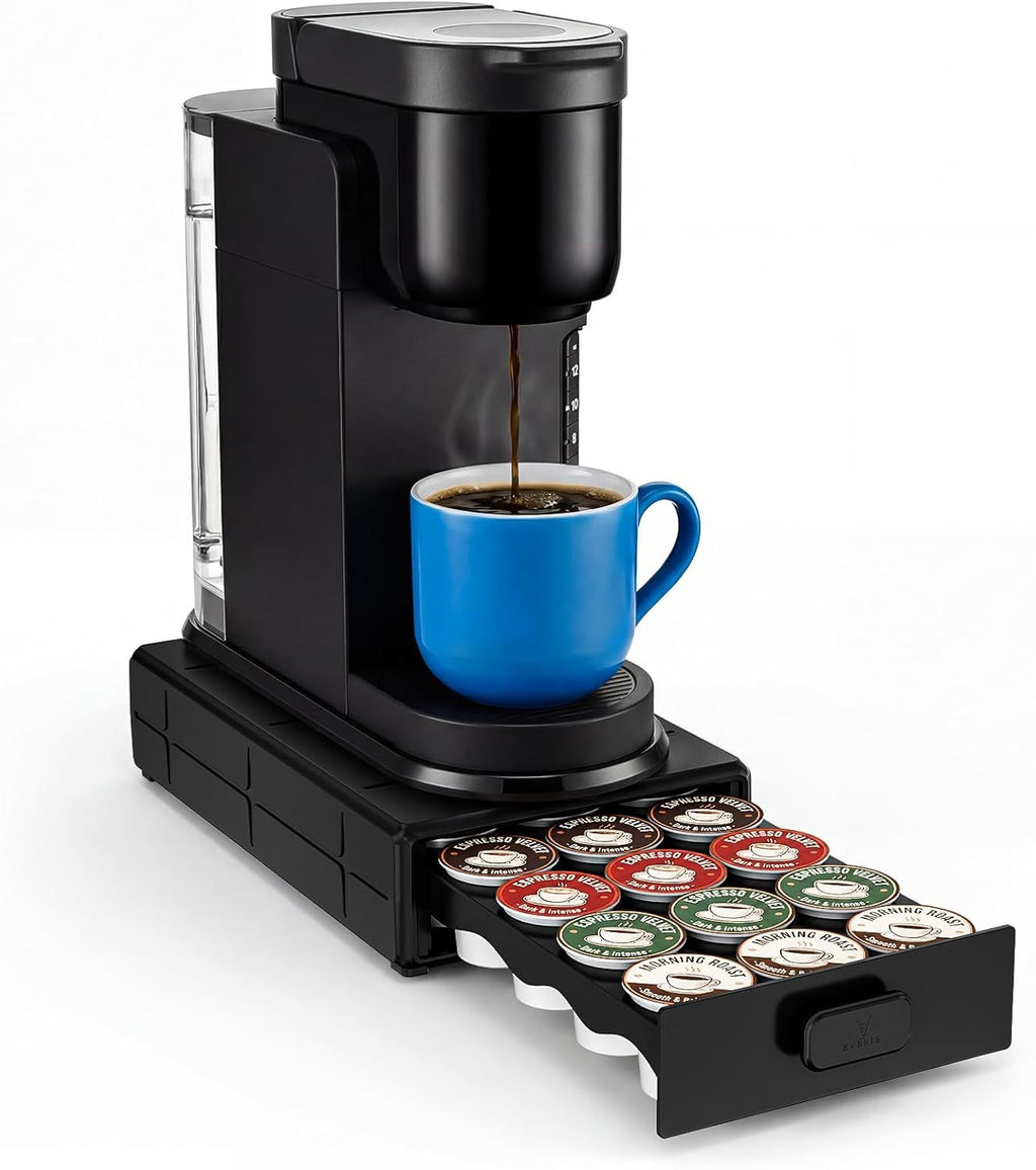 Coffee Pod Organizer Drawer for Keurig K-Cup Pods, Holds 18 Pods - Compact, Easy-Access Design with