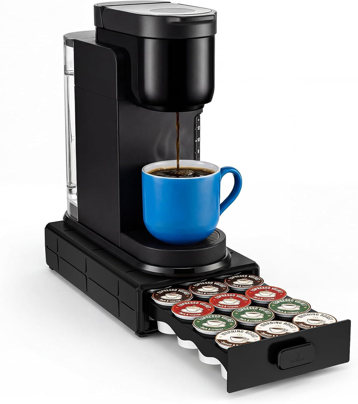 Coffee Pod Organizer Drawer for Keurig K-Cup Pods, Holds 18 Pods - Compact, Easy-Access Design with