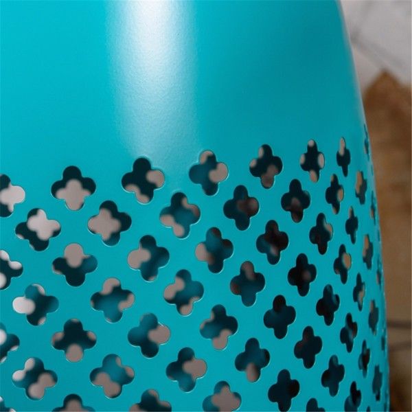 Chic Boho Outdoor Coffee Table – Geometric Pattern, Easy Clean