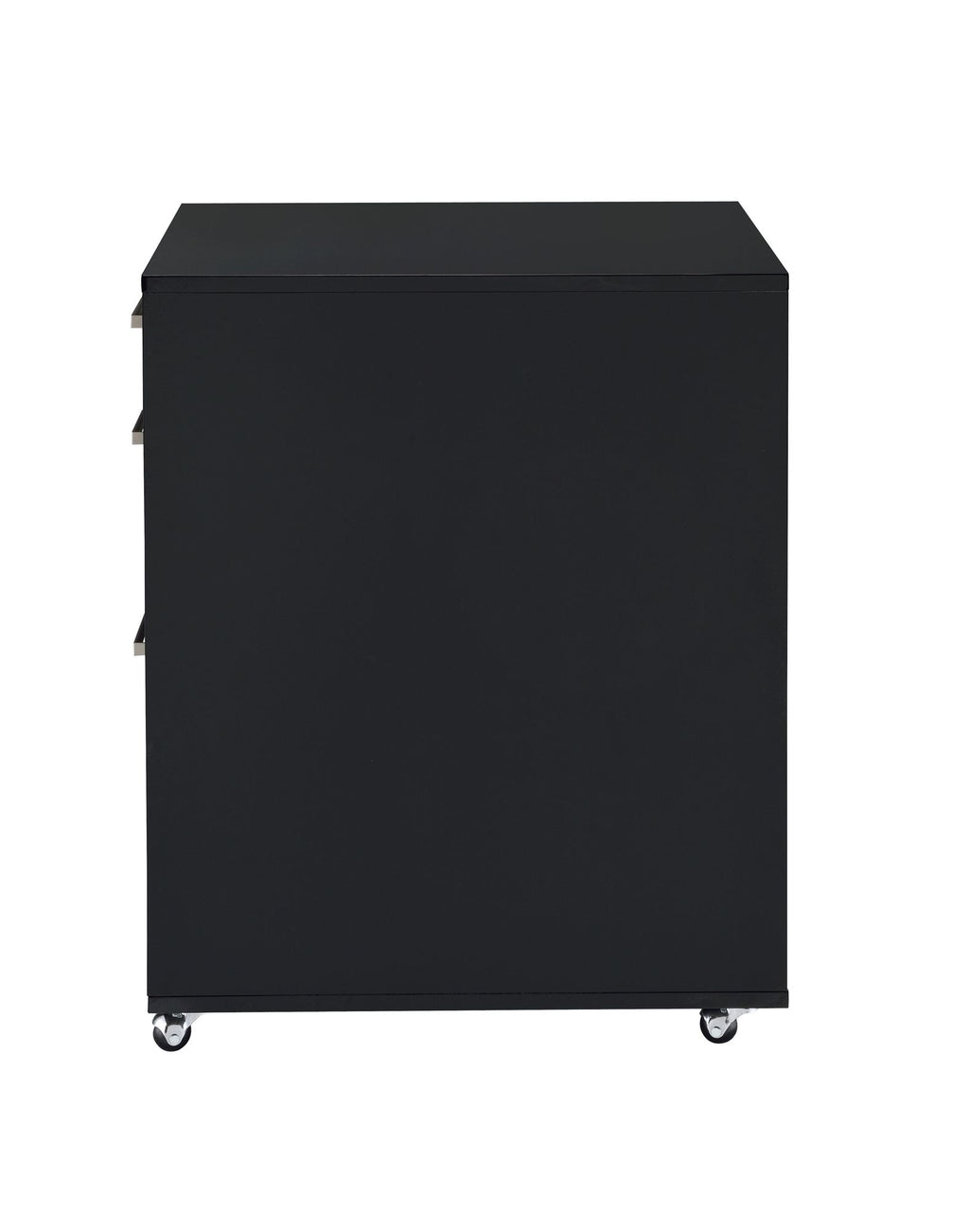 Coleen 3-Drawer File Cabinet with High Gloss Chrome Finish