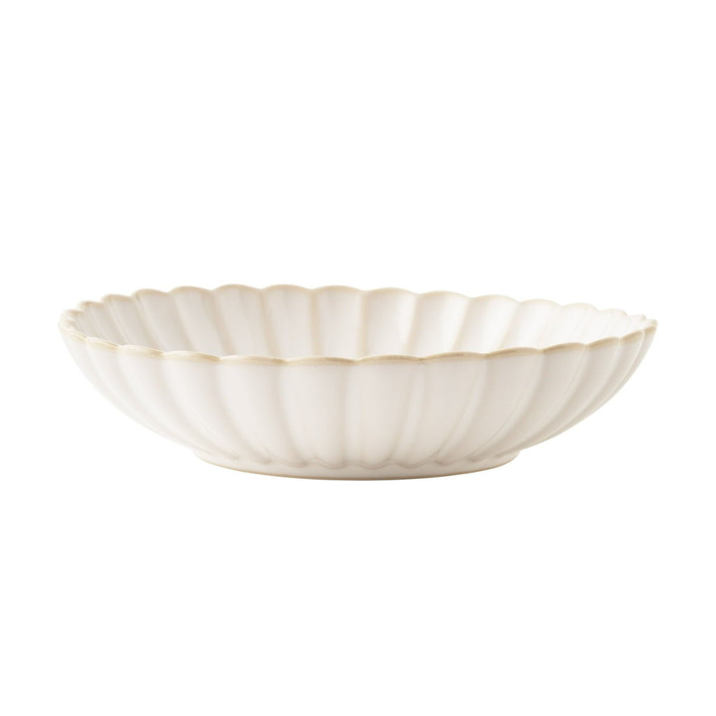 Colette Cream Scalloped Serving Bowl