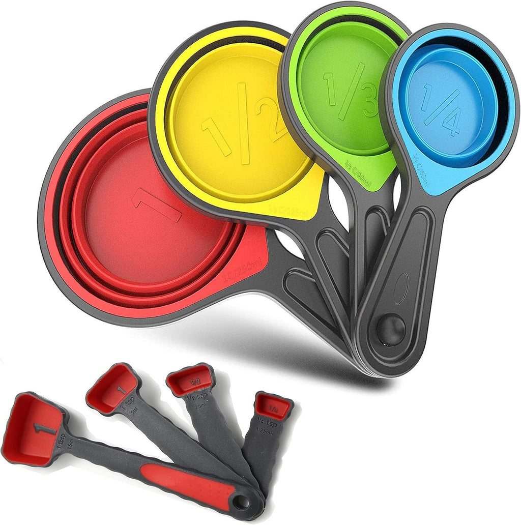 Collapsible Measuring Cups and Spoons Set