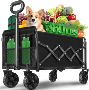 Collapsible Utility Wagon for Home and Outdoor Trips