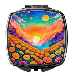 Colorful Marigolds Folding Compact Mirror