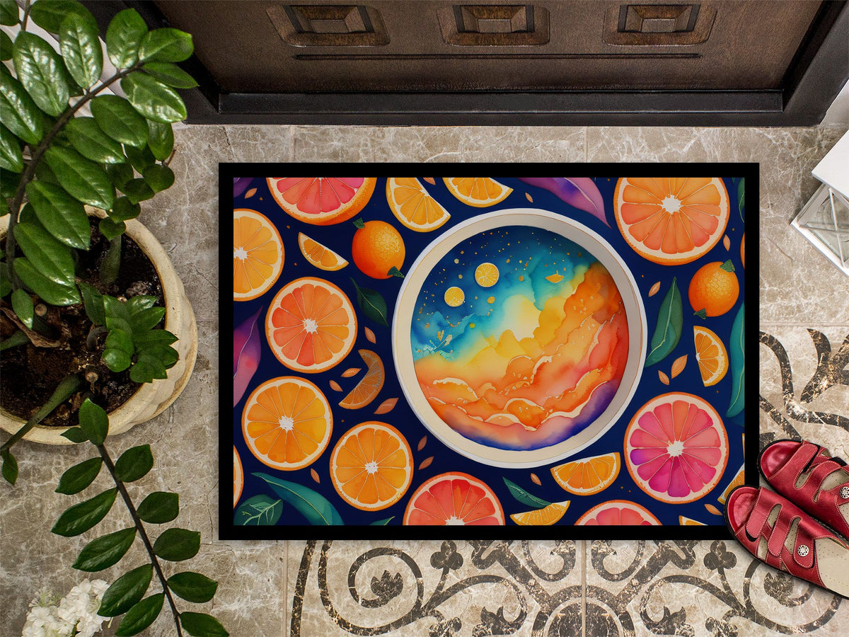 Colorful Oranges Indoor-Outdoor Entryway Doormat