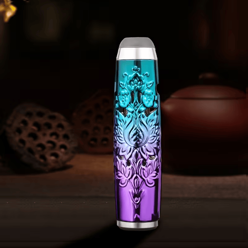 Printed Portable Car Ashtray with Lid for Cigarette Ash
