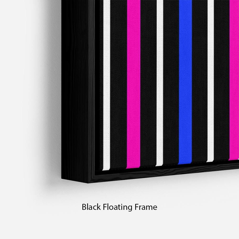 Colour Stripes FS3 Floating-Frame Wall Art