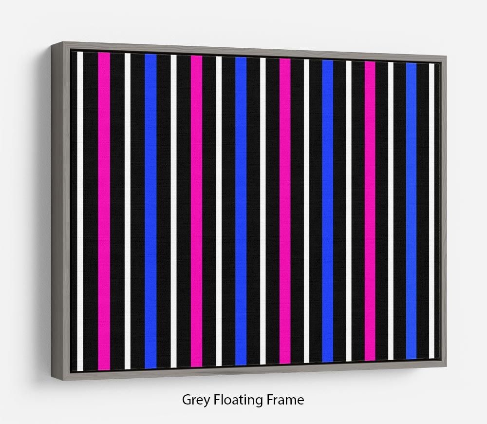 Colour Stripes FS3 Floating-Frame Wall Art