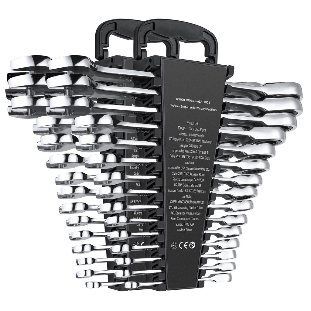 Ratcheting Combination Wrench Set for Repairs and Maintenance