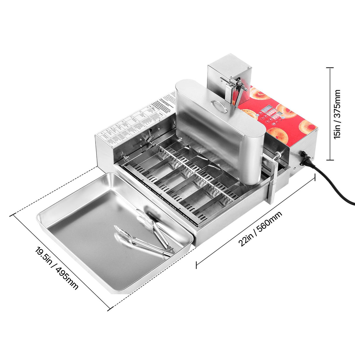 Commercial Automatic Donuts Machine with 6 Rows – High Efficiency for Bakeries & Cafés