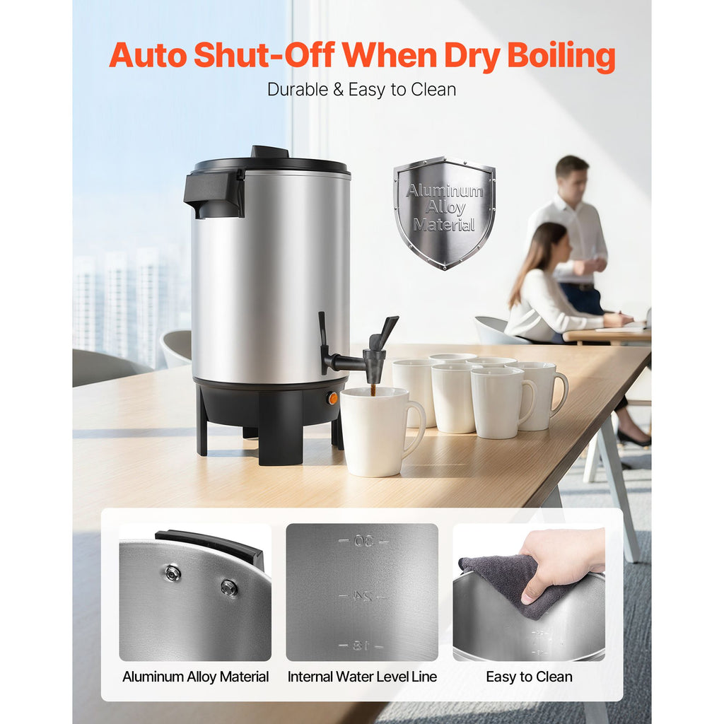 Commercial Coffee Urn for Catering and Parties with Quick Brewing