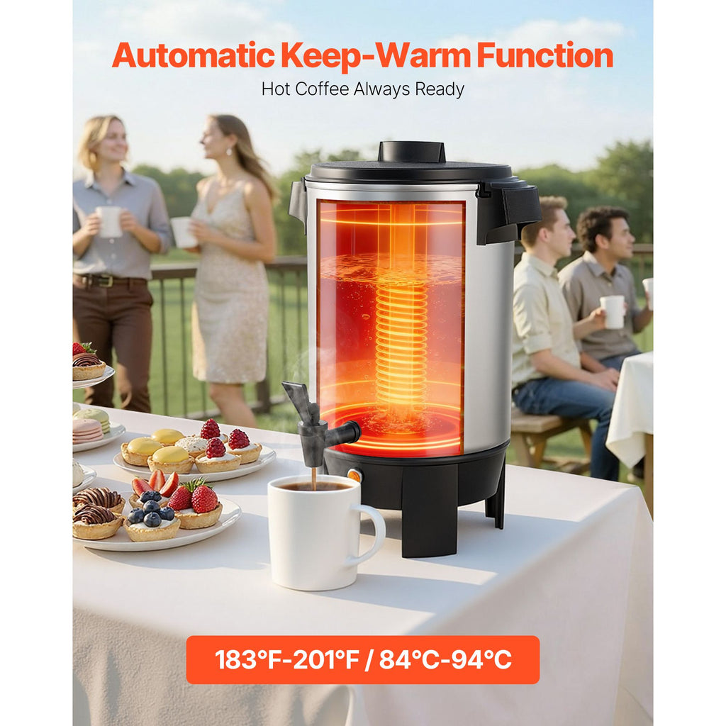 Commercial Coffee Urn for Catering and Parties with Quick Brewing