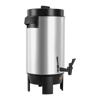40-Cup Commercial Coffee Urn with Quick Brewing and Dripless Faucet