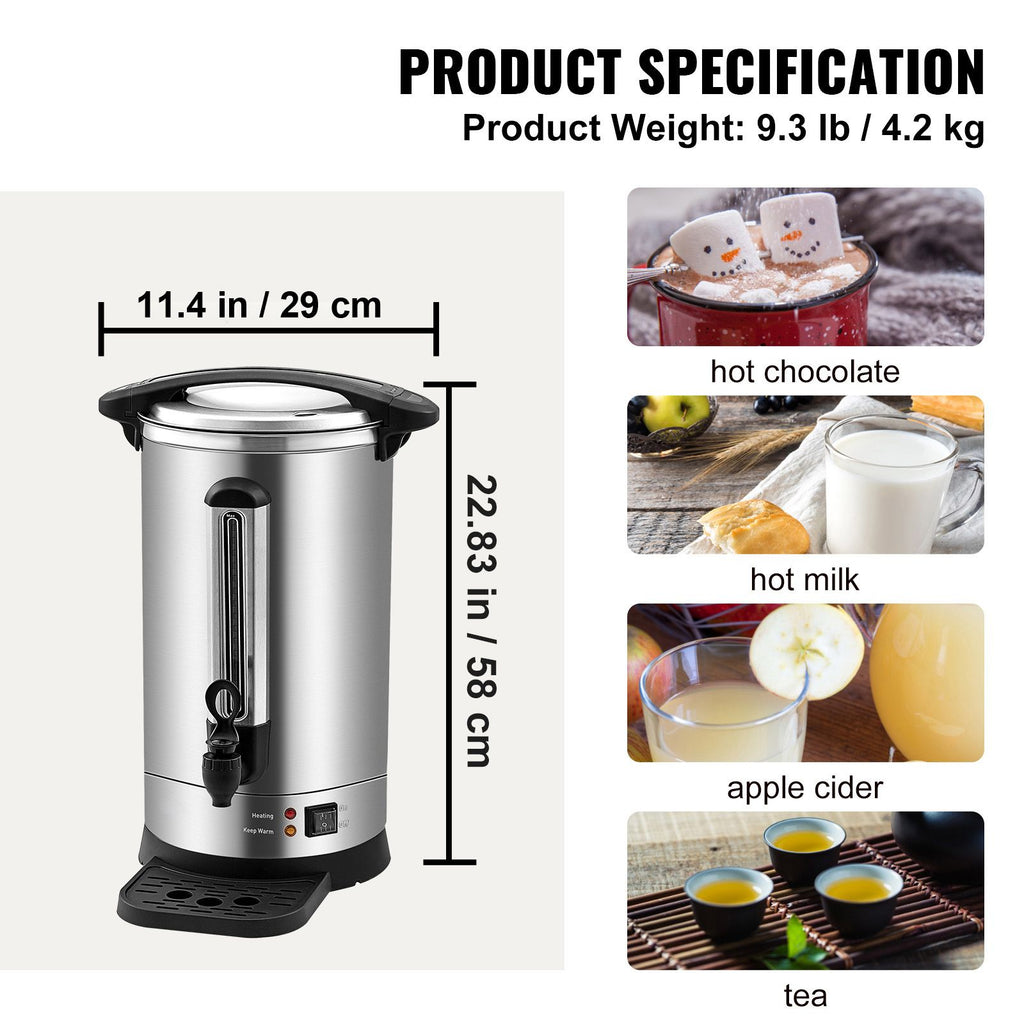 Commercial Coffee Urn with Dual-Mode Dispensing