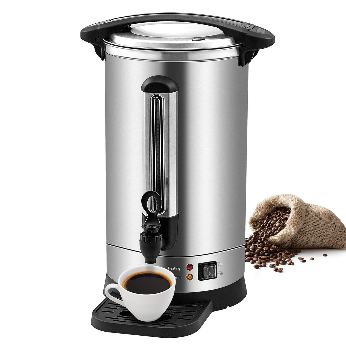 Commercial Coffee Urn with Dual-Mode Dispensing