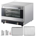 Commercial Convection Oven - 21L Countertop Electric Baking Oven with 1440W, 3-Tier, Front Glass Door
