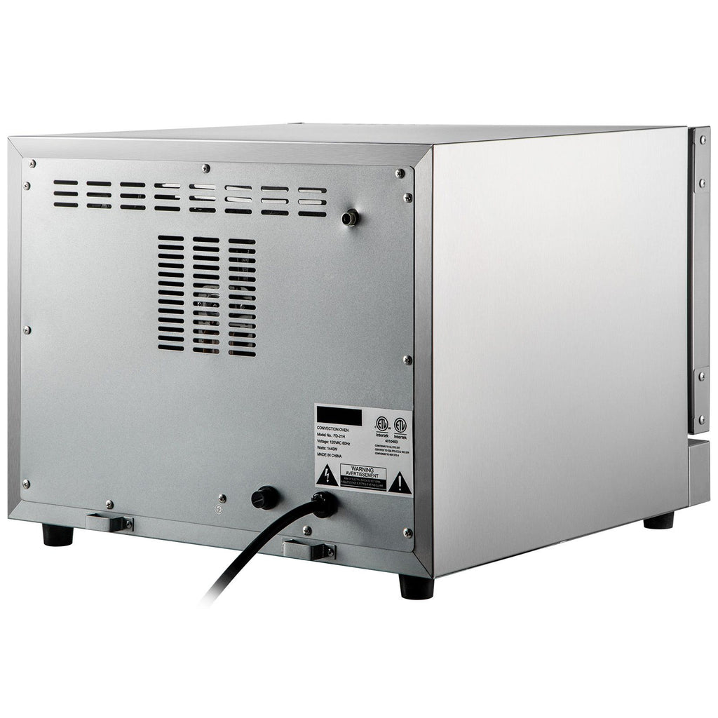 Commercial Convection Oven - 21L Countertop Electric Baking Oven with 1440W, 3-Tier, Front Glass Door
